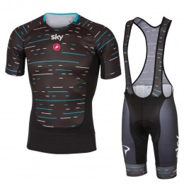 Sky Pro 2017 Prosecco Fahrradbekleidung Satz Radtrikot Kurzarm+Kurz Trägerhose Schwarz 596NDVA Sky Pro 2017 Prosecco Fahrradbekleidung Satz Radtrikot Kurzarm+Kurz Trägerhose Schwarz 596NDVA