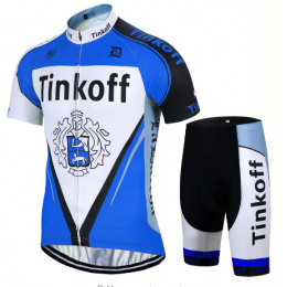 2017 Tinkoff Blau Fahrradbekleidung Satz Radtrikot Kurzarm+Kurz Radhose 329OIRV