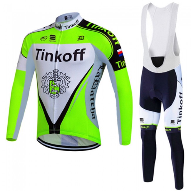 2017 Tinkoff Grün Fahrradbekleidung Satz Radtrikot Langarm+Lang Trägerhose 505FOTN 2017 Tinkoff Grün Fahrradbekleidung Satz Radtrikot Langarm+Lang Trägerhose 505FOTN
