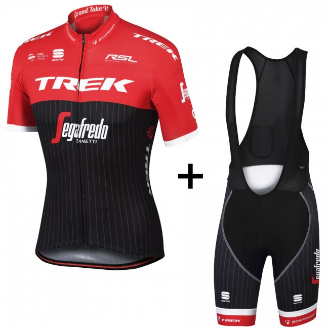 Trek Segafredo Pro 2017 Rot Fahrradbekleidung Satz Radtrikot Kurzarm+Kurz Trägerhose Schwarz 298MFBY Trek Segafredo Pro 2017 Rot Fahrradbekleidung Satz Radtrikot Kurzarm+Kurz Trägerhose Schwarz 298MFBY