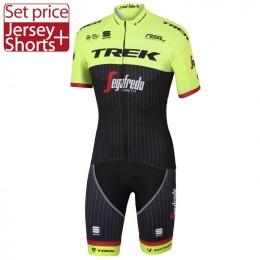 Trek Segafredo Pro 2017 Gelb Fahrradbekleidung Satz Radtrikot Kurzarm+Kurz Radhose 481TGHZ Trek Segafredo Pro 2017 Gelb Fahrradbekleidung Satz Radtrikot Kurzarm+Kurz Radhose 481TGHZ